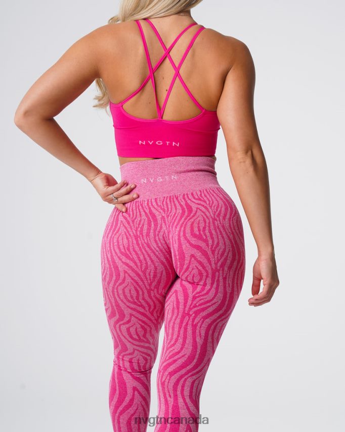 NVGTN Fitness Women Zebra Seamless Leggings Fuchsia HJXFTJ691