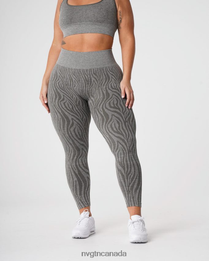 NVGTN Fitness Women Zebra Seamless Leggings Khaki Green HJXFTJ687