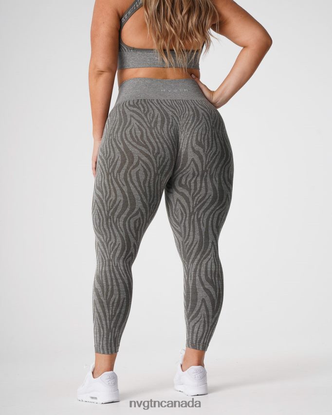 NVGTN Fitness Women Zebra Seamless Leggings Khaki Green HJXFTJ687