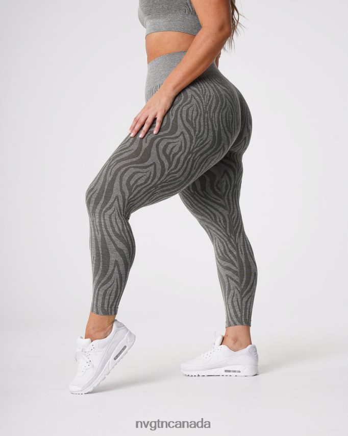 NVGTN Fitness Women Zebra Seamless Leggings Khaki Green HJXFTJ687