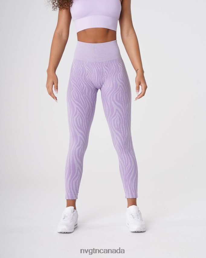 NVGTN Fitness Women Zebra Seamless Leggings Lilac HJXFTJ690