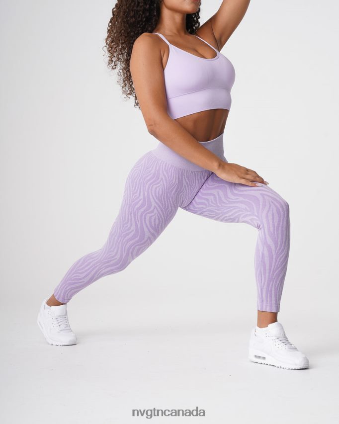 NVGTN Fitness Women Zebra Seamless Leggings Lilac HJXFTJ690