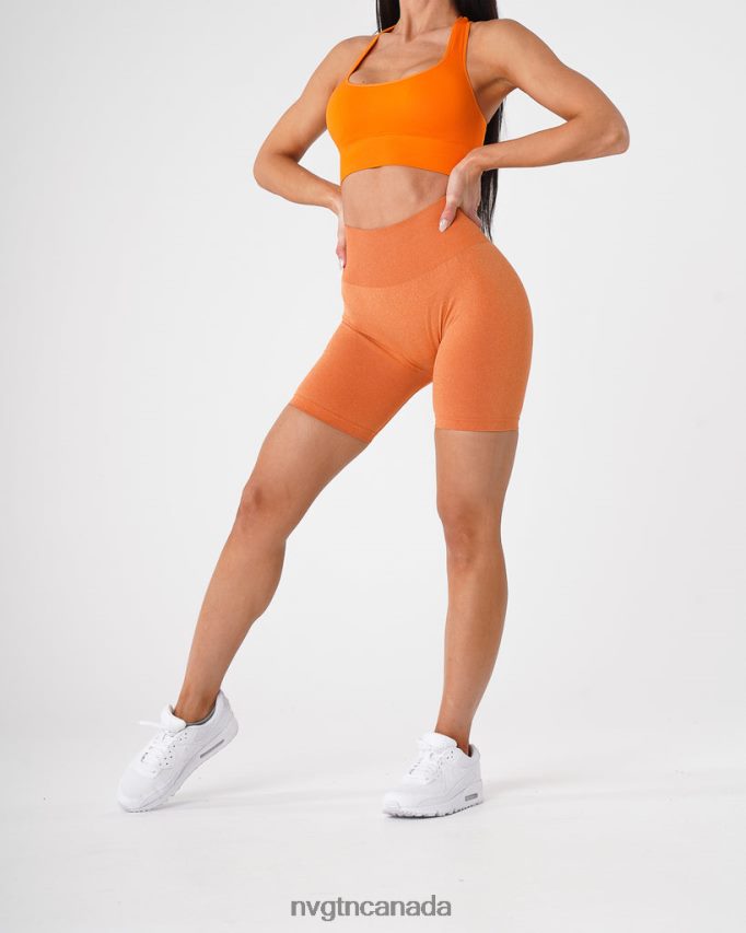 NVGTN Fitness Women Biker Shorts Burnt Orange HJXFTJ485