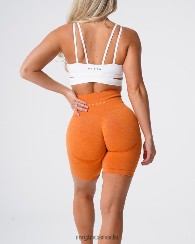 NVGTN Fitness Women Biker Shorts Burnt Orange HJXFTJ485