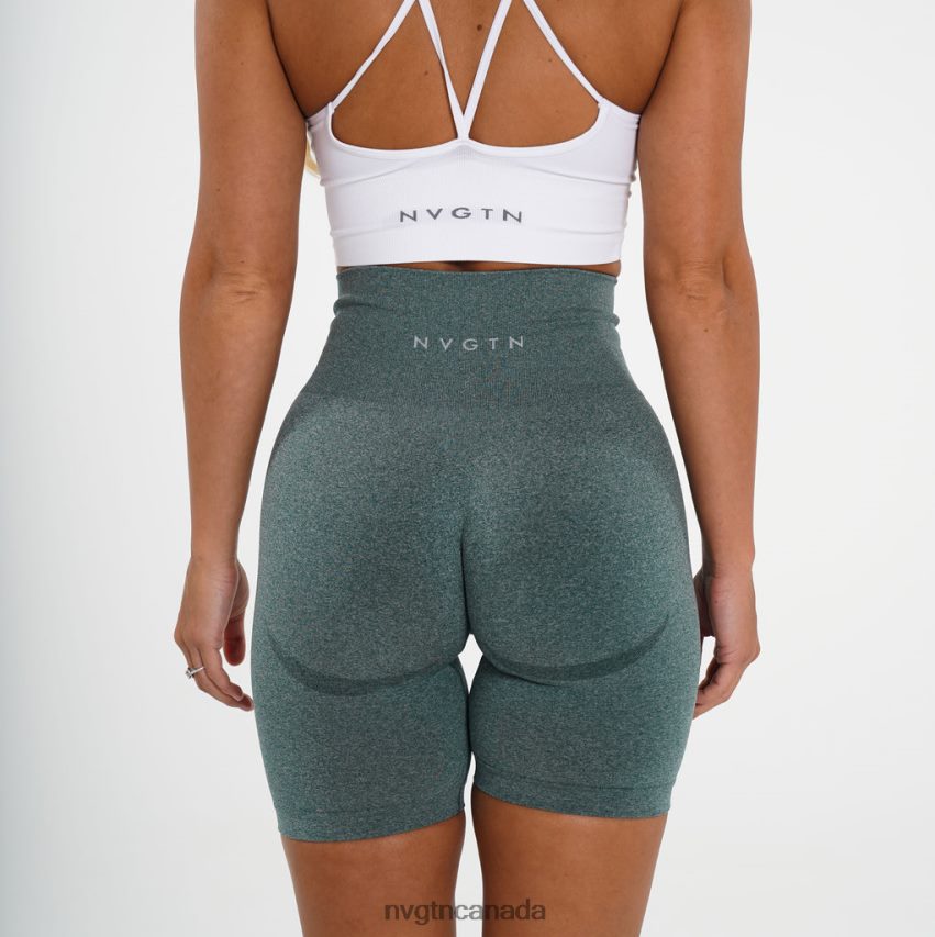 NVGTN Fitness Women Biker Shorts Forest Green HJXFTJ483
