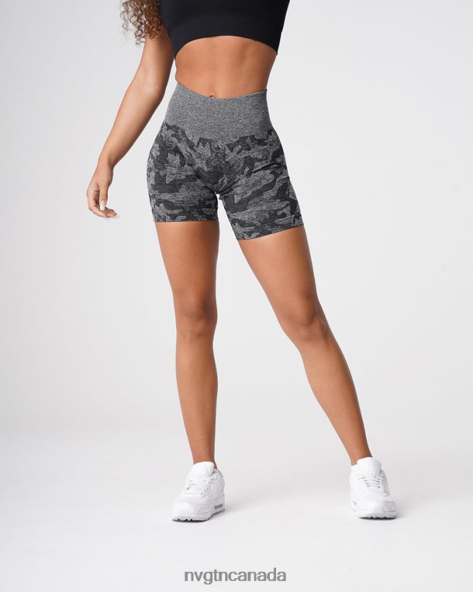 NVGTN Fitness Women Camo Seamless Shorts Black HJXFTJ437