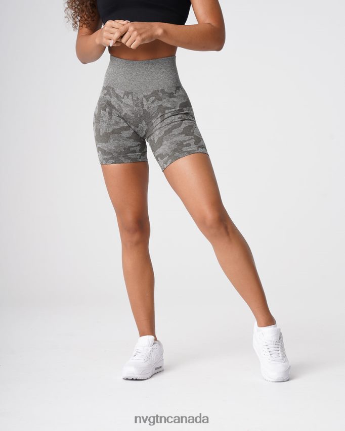 NVGTN Fitness Women Camo Seamless Shorts Khaki Green HJXFTJ440