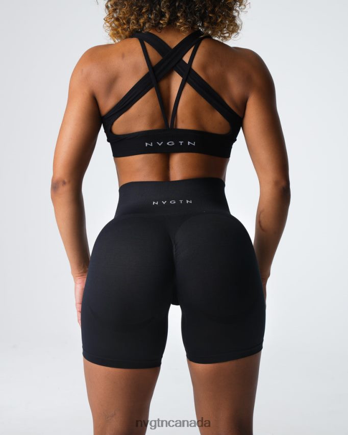 NVGTN Fitness Women Contour 2.0 Seamless Shorts Black HJXFTJ316
