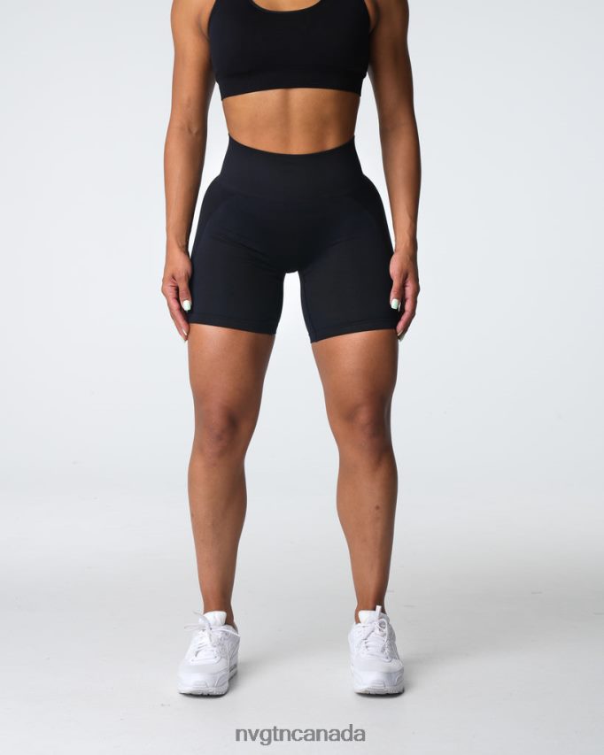 NVGTN Fitness Women Contour 2.0 Seamless Shorts Black HJXFTJ316