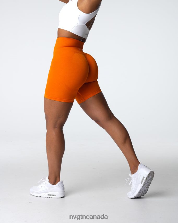 NVGTN Fitness Women Contour 2.0 Seamless Shorts Mandarin HJXFTJ318