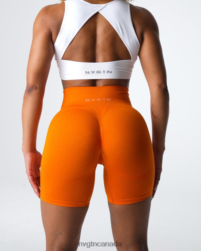 NVGTN Fitness Women Contour 2.0 Seamless Shorts Mandarin HJXFTJ318