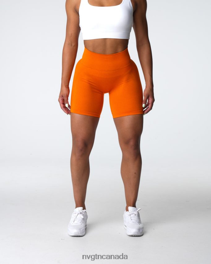 NVGTN Fitness Women Contour 2.0 Seamless Shorts Mandarin HJXFTJ318