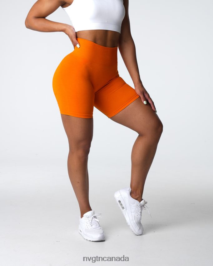 NVGTN Fitness Women Contour 2.0 Seamless Shorts Mandarin HJXFTJ318
