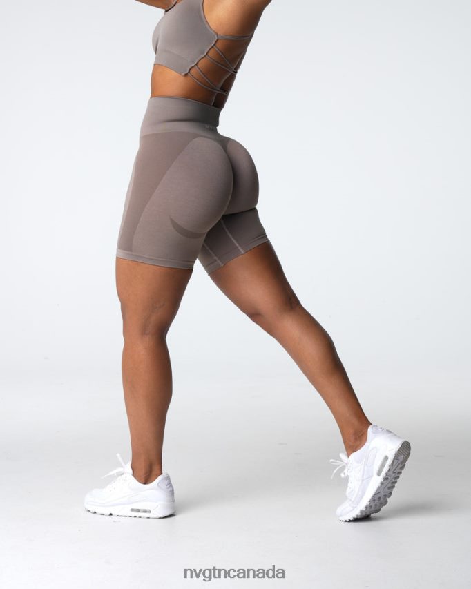 NVGTN Fitness Women Contour 2.0 Seamless Shorts Taupe HJXFTJ320