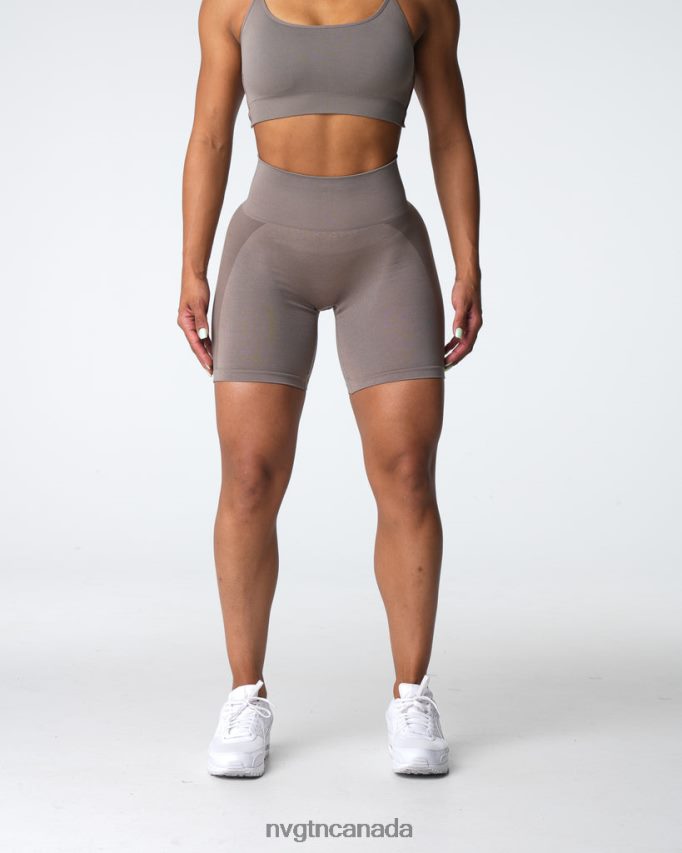 NVGTN Fitness Women Contour 2.0 Seamless Shorts Taupe HJXFTJ320