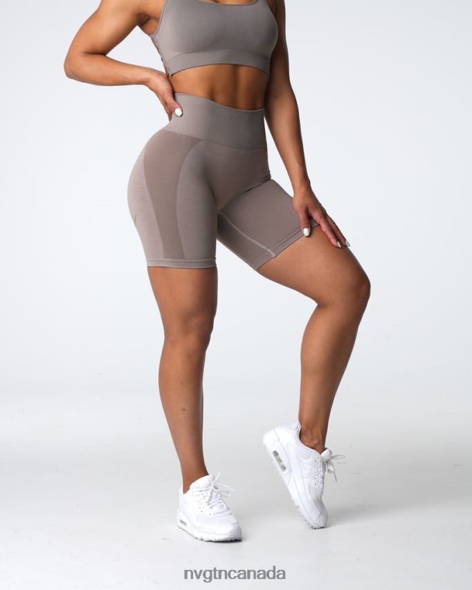 NVGTN Fitness Women Contour 2.0 Seamless Shorts Taupe HJXFTJ320