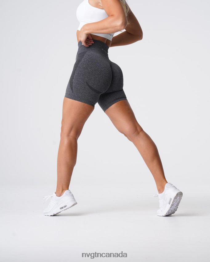 NVGTN Fitness Women Contour Seamless Shorts Black Speckled HJXFTJ321