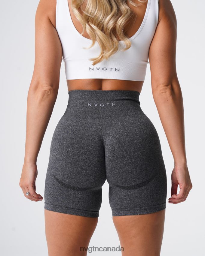 NVGTN Fitness Women Contour Seamless Shorts Black Speckled HJXFTJ321