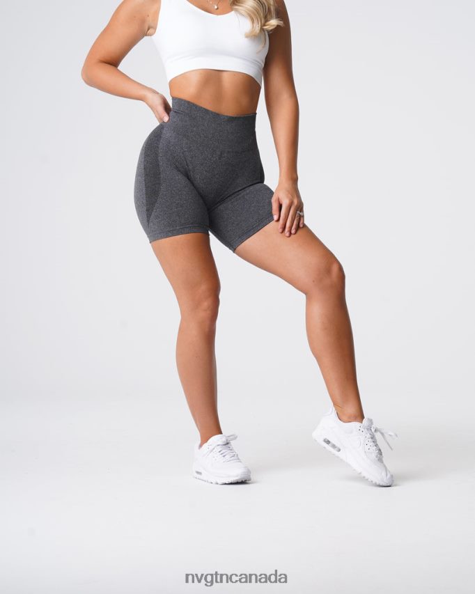 NVGTN Fitness Women Contour Seamless Shorts Black Speckled HJXFTJ321