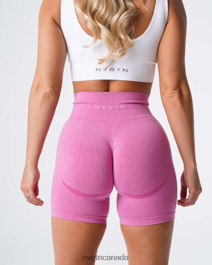 NVGTN Fitness Women Contour Seamless Shorts Bubble Gum Pink HJXFTJ353