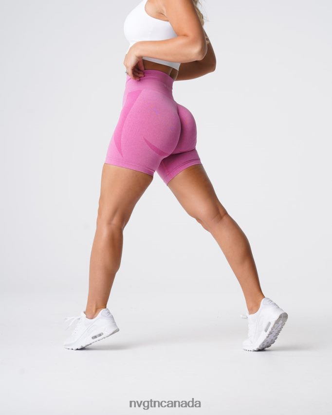 NVGTN Fitness Women Contour Seamless Shorts Bubble Gum Pink HJXFTJ353