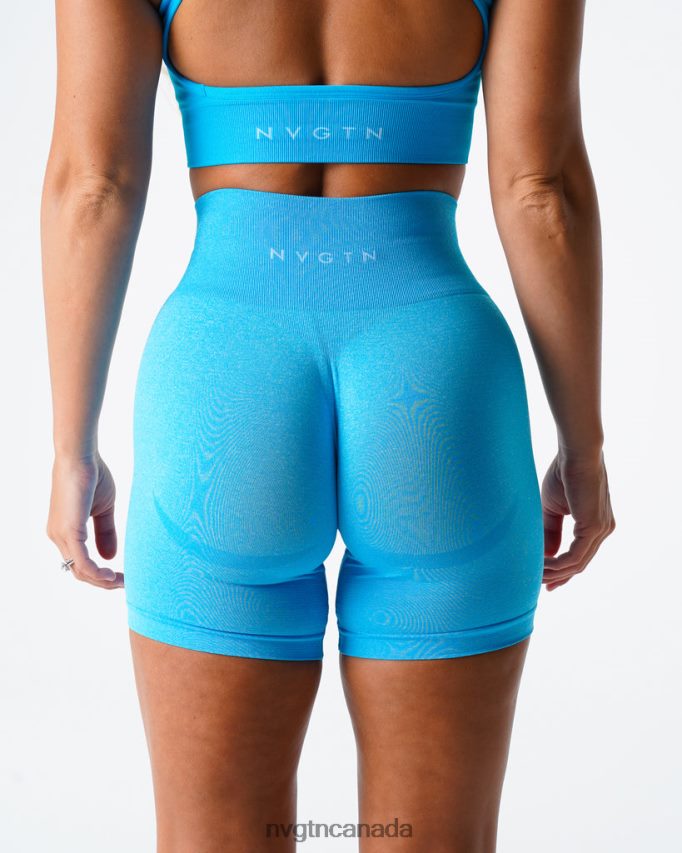 NVGTN Fitness Women Contour Seamless Shorts Caribbean HJXFTJ347