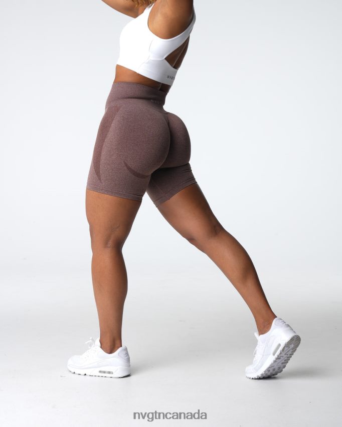 NVGTN Fitness Women Contour Seamless Shorts Cocoa HJXFTJ338