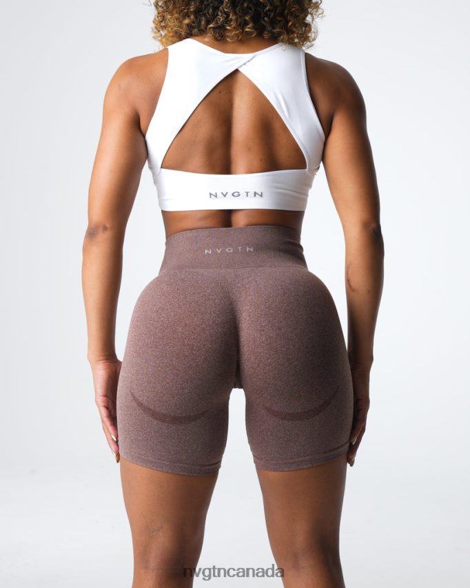 NVGTN Fitness Women Contour Seamless Shorts Cocoa HJXFTJ338