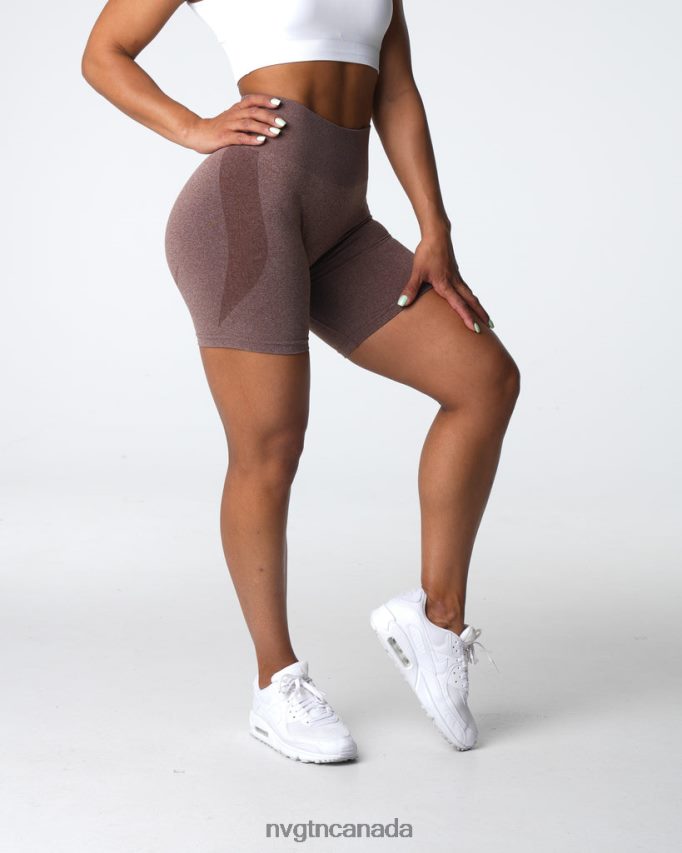NVGTN Fitness Women Contour Seamless Shorts Cocoa HJXFTJ338