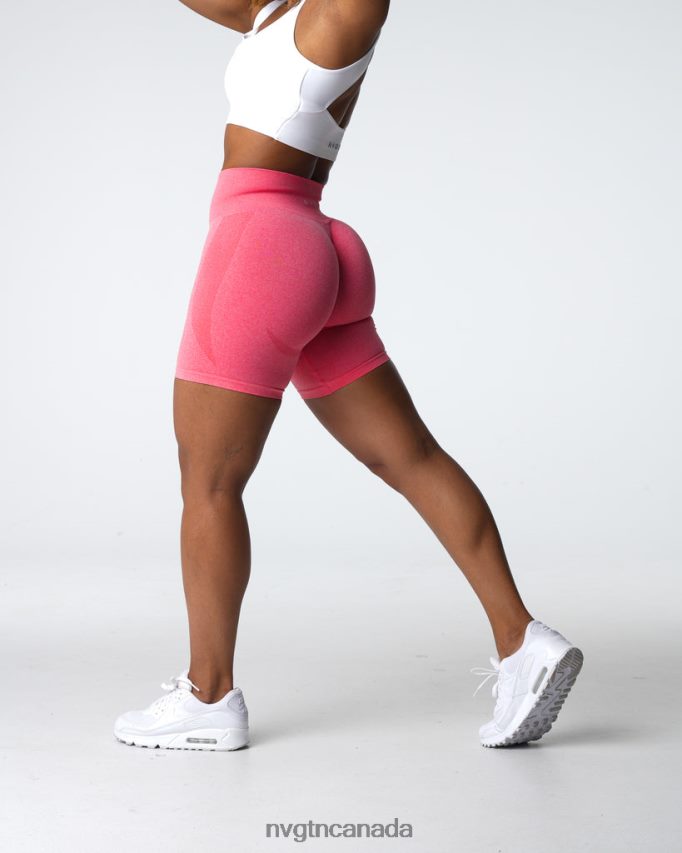 NVGTN Fitness Women Contour Seamless Shorts Coral HJXFTJ333
