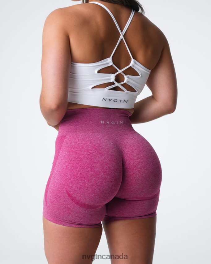 NVGTN Fitness Women Contour Seamless Shorts Crimson HJXFTJ331