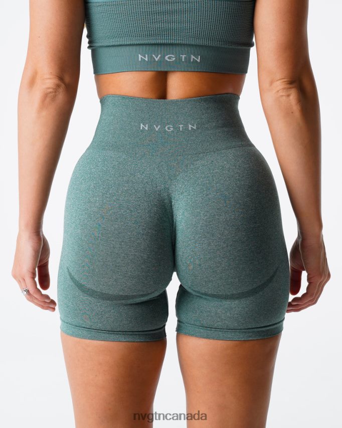 NVGTN Fitness Women Contour Seamless Shorts Forest Green HJXFTJ345