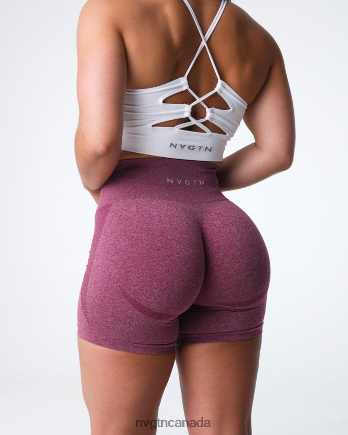 NVGTN Fitness Women Contour Seamless Shorts Maroon HJXFTJ337