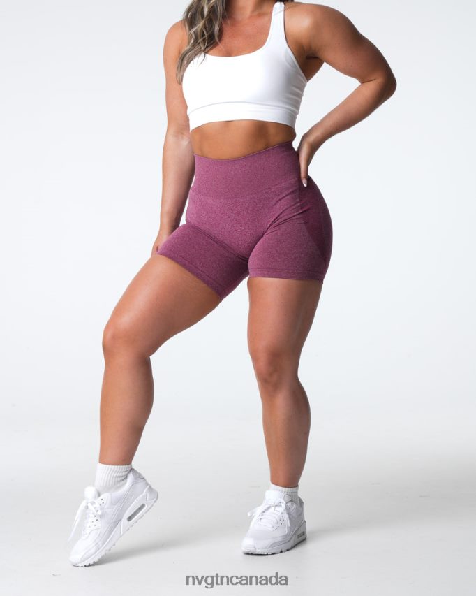 NVGTN Fitness Women Contour Seamless Shorts Maroon HJXFTJ337