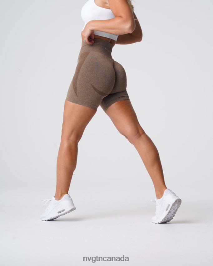 NVGTN Fitness Women Contour Seamless Shorts Mocha HJXFTJ346