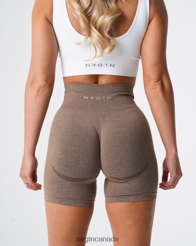 NVGTN Fitness Women Contour Seamless Shorts Mocha HJXFTJ346