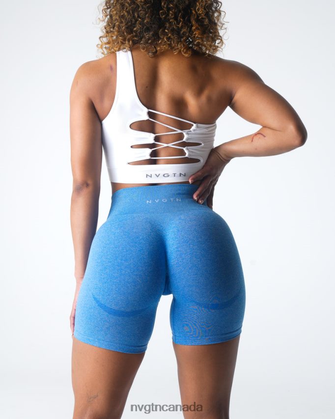 NVGTN Fitness Women Contour Seamless Shorts Ocean Blue HJXFTJ340