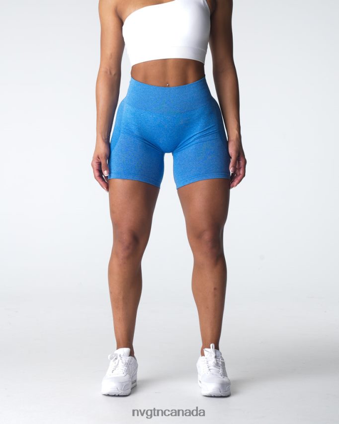 NVGTN Fitness Women Contour Seamless Shorts Ocean Blue HJXFTJ340