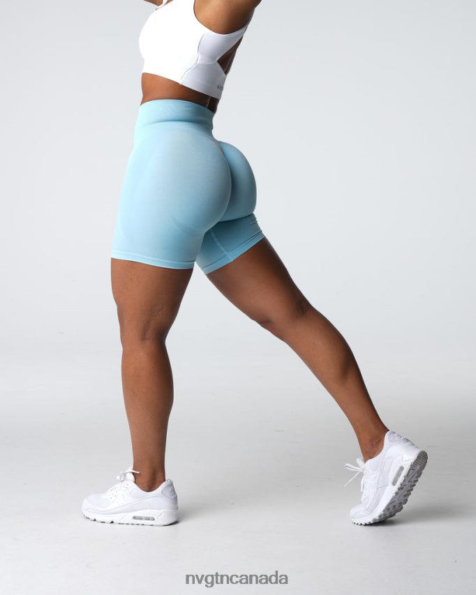NVGTN Fitness Women Contour Seamless Shorts Pastel Blue HJXFTJ323