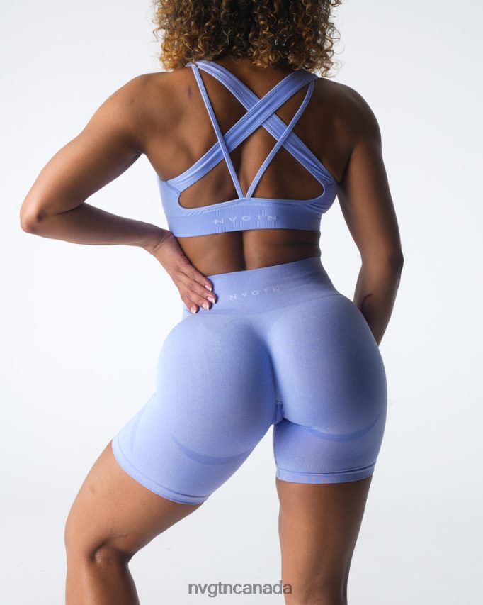 NVGTN Fitness Women Contour Seamless Shorts Periwinkle HJXFTJ341