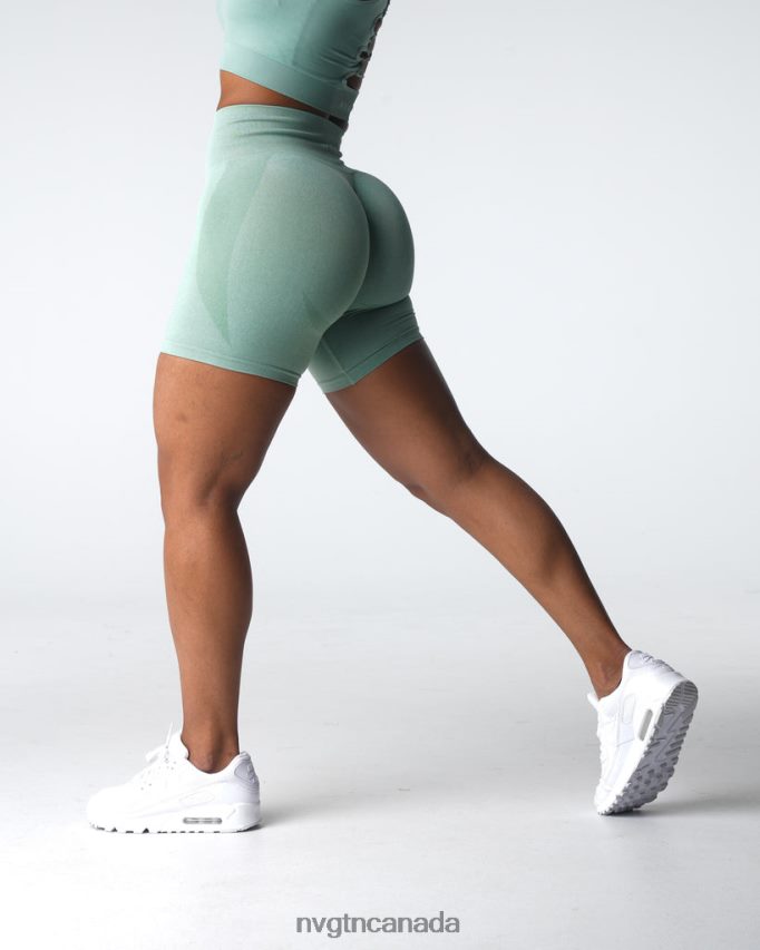 NVGTN Fitness Women Contour Seamless Shorts Sage Green HJXFTJ339