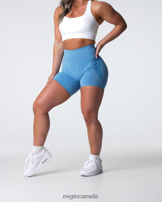 NVGTN Fitness Women Contour Seamless Shorts Sky Blue HJXFTJ325