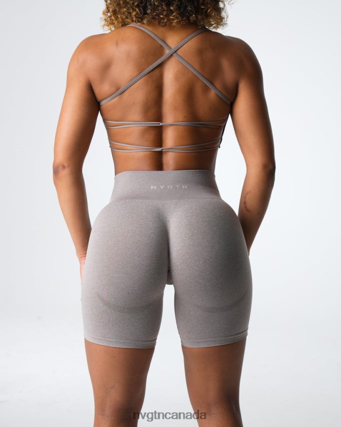NVGTN Fitness Women Contour Seamless Shorts Taupe HJXFTJ324