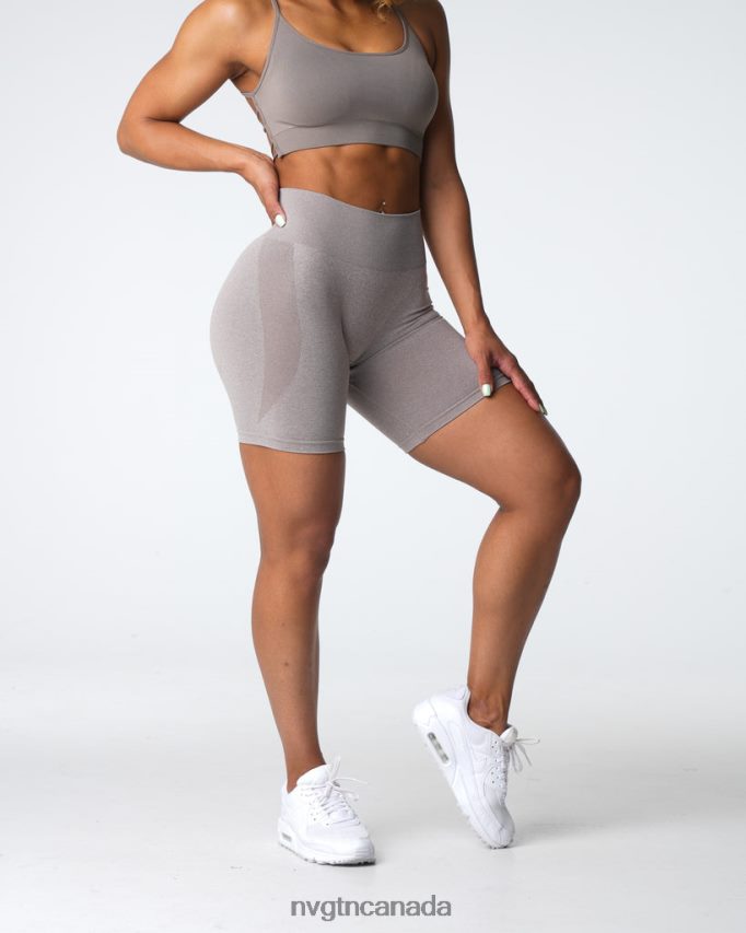 NVGTN Fitness Women Contour Seamless Shorts Taupe HJXFTJ324