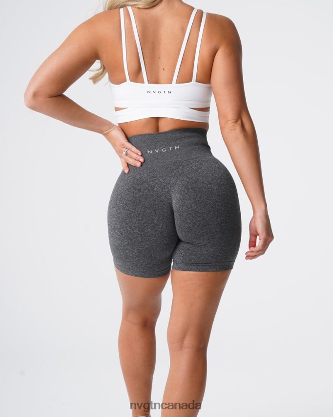 NVGTN Fitness Women Pro Seamless Shorts Black Speckled HJXFTJ357
