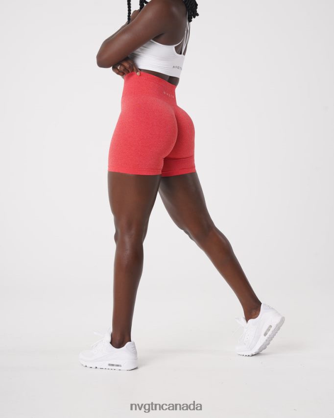 NVGTN Fitness Women Pro Seamless Shorts Candy Apple HJXFTJ386