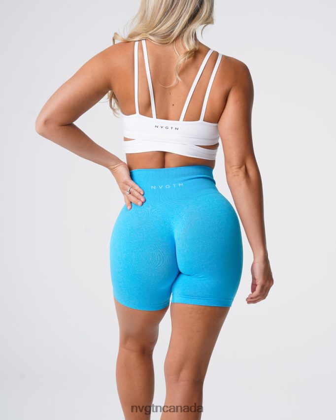 NVGTN Fitness Women Pro Seamless Shorts Caribbean HJXFTJ377