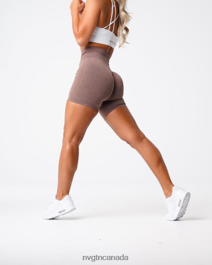 NVGTN Fitness Women Pro Seamless Shorts Cocoa HJXFTJ388