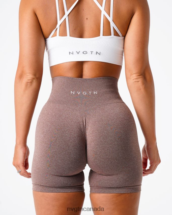 NVGTN Fitness Women Pro Seamless Shorts Cocoa HJXFTJ388