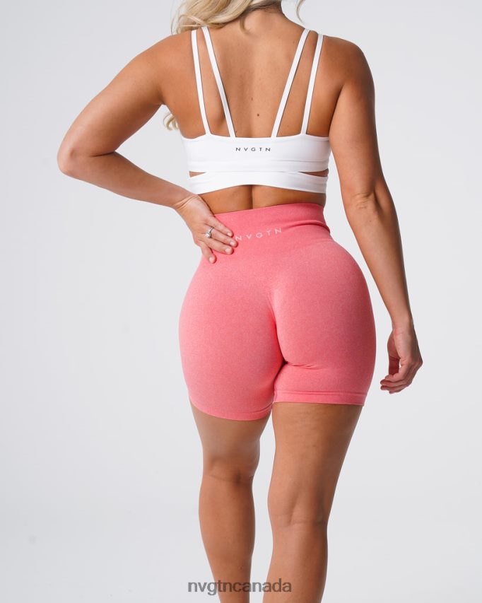 NVGTN Fitness Women Pro Seamless Shorts Coral HJXFTJ381